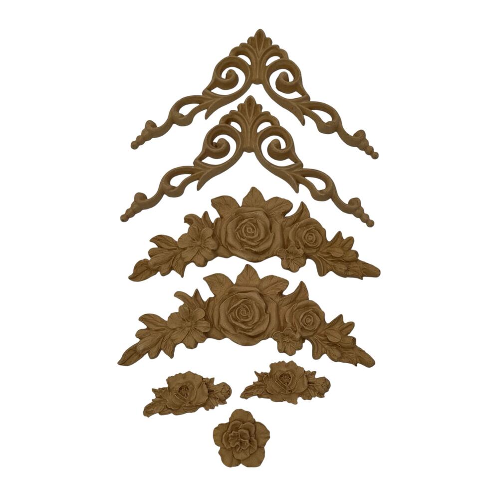Woodubend Applique Mouldings 7pc Bundle Decorative Wood Furniture DIY Craft Set